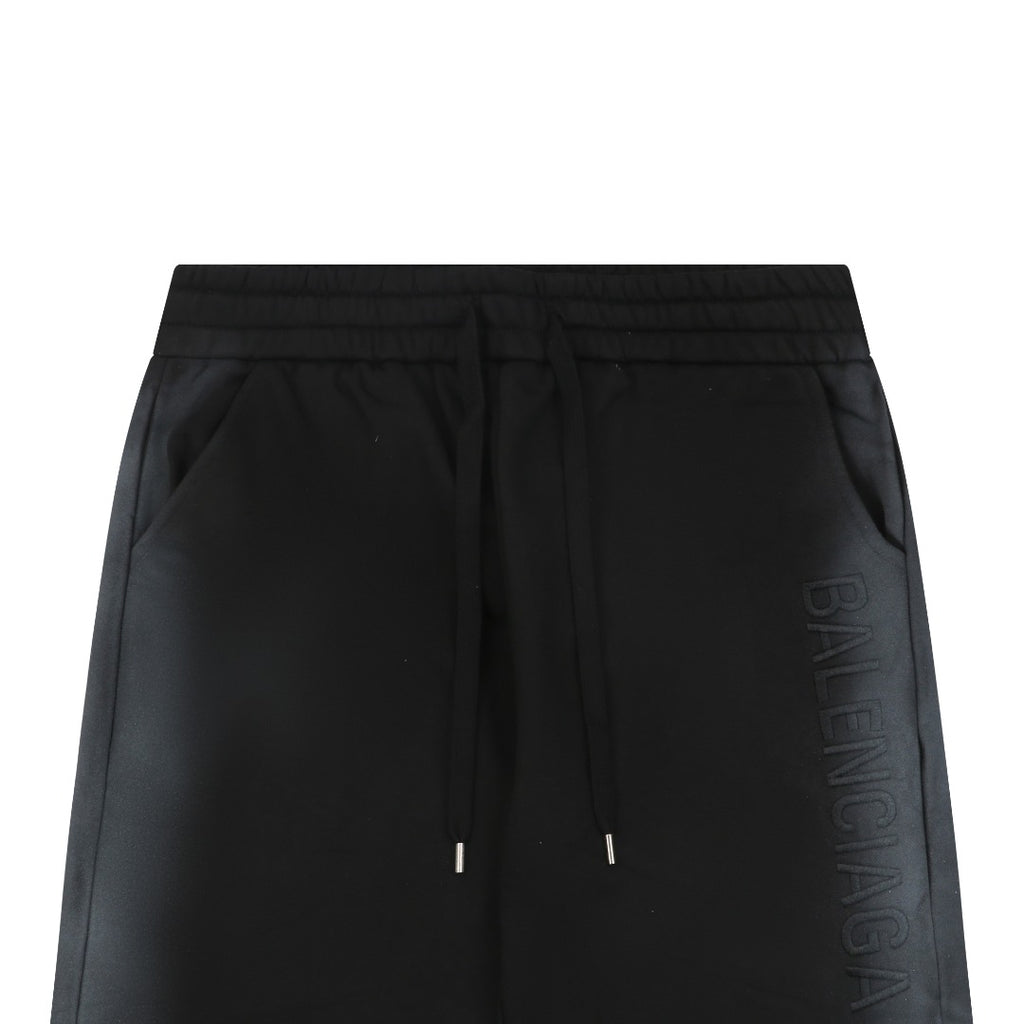 Balenciaga Side Spray Paint Graffiti Shorts – Black