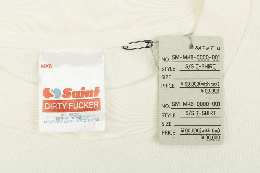 Saint Michael Bunny Girl Graphic Short Sleeve Tee – Cream