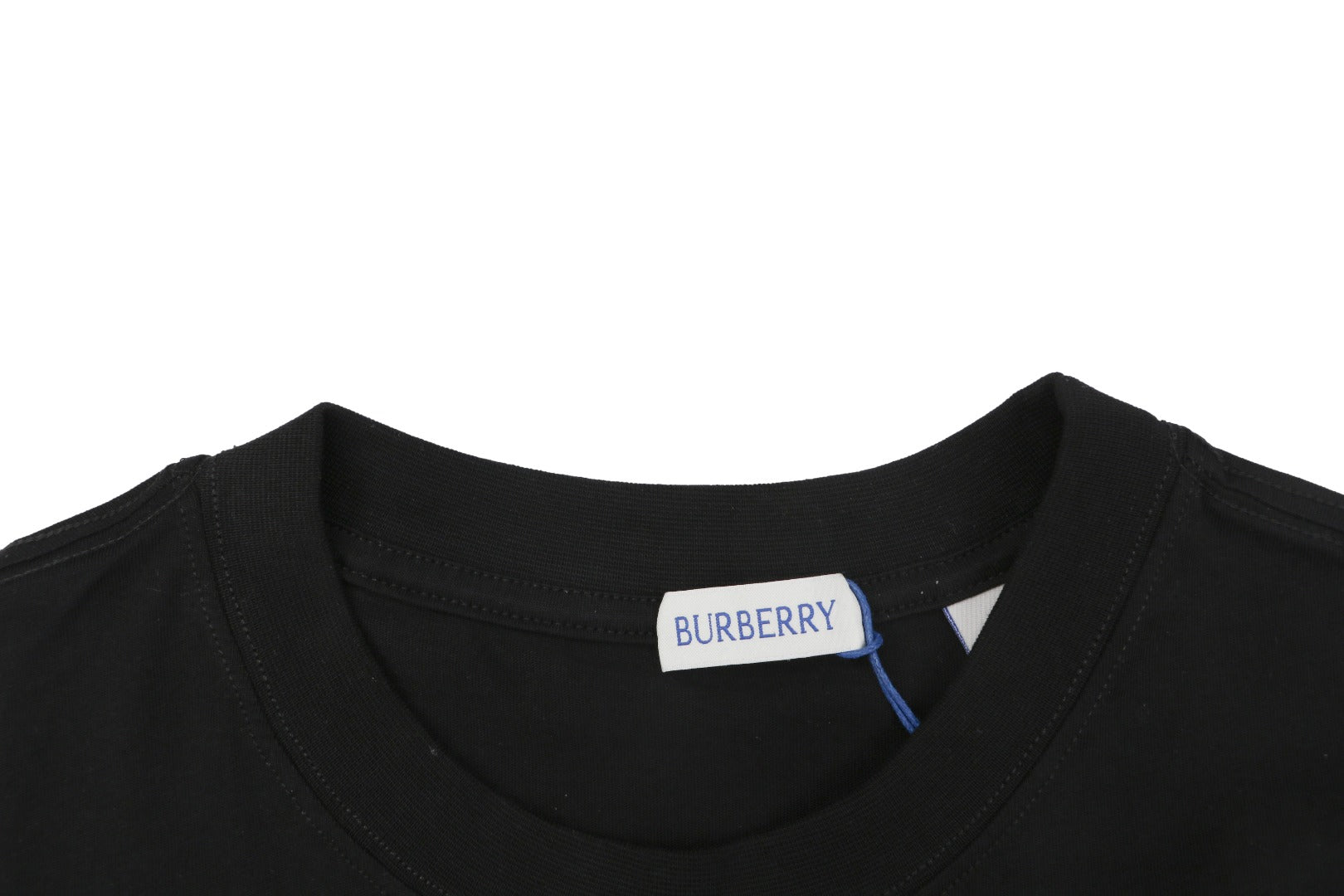 Burberry England Oversized Circle Logo Print Short Sleeve Tee – Black