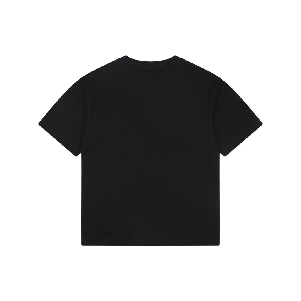 Burberry England Oversized Circle Logo Print Short Sleeve Tee – Black