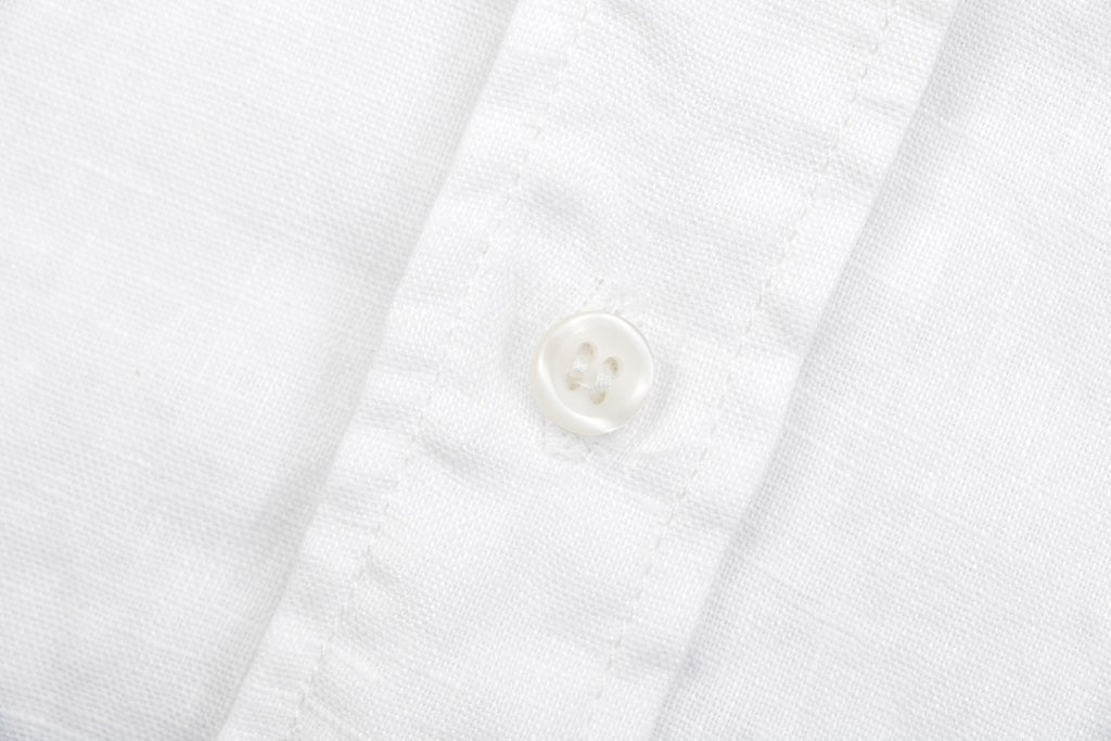 Polo Ralph Lauren Pony Logo Linen Short Sleeve Shirt – White