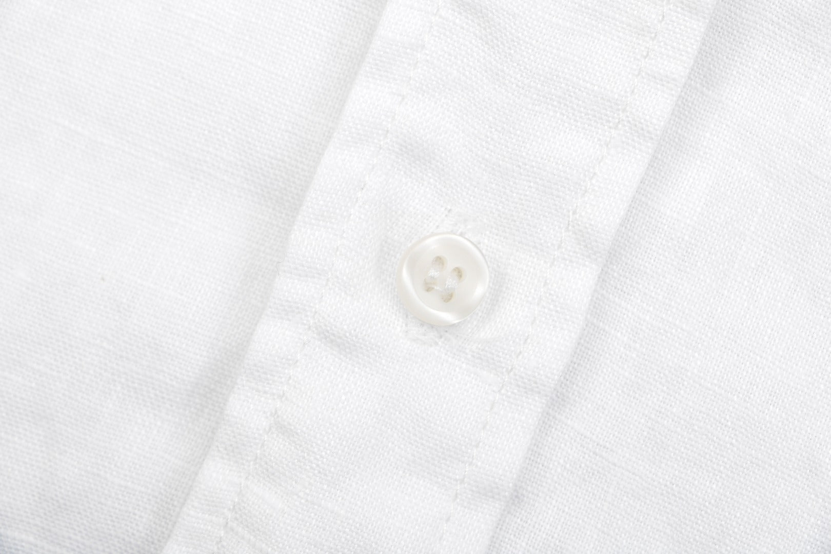 Polo Ralph Lauren Pony Logo Linen Short Sleeve Shirt – White