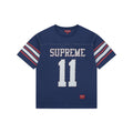 Supreme No.11 Crystal Rhinestone Football Jersey Short Sleeve Tee – Navy