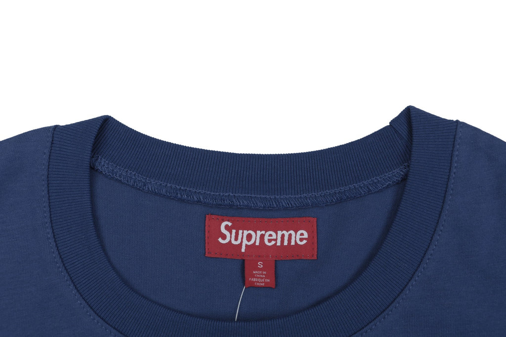 Supreme No.11 Crystal Rhinestone Football Jersey Short Sleeve Tee – Navy