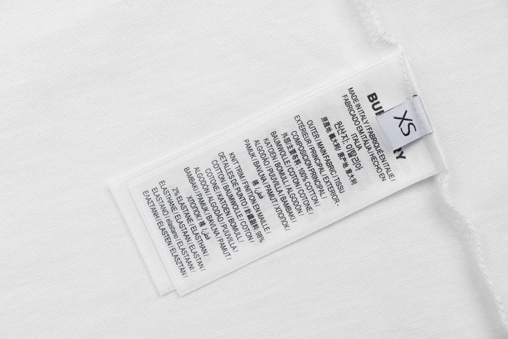 Burberry Mini Check Oval Equestrian Knight Print Tee – White