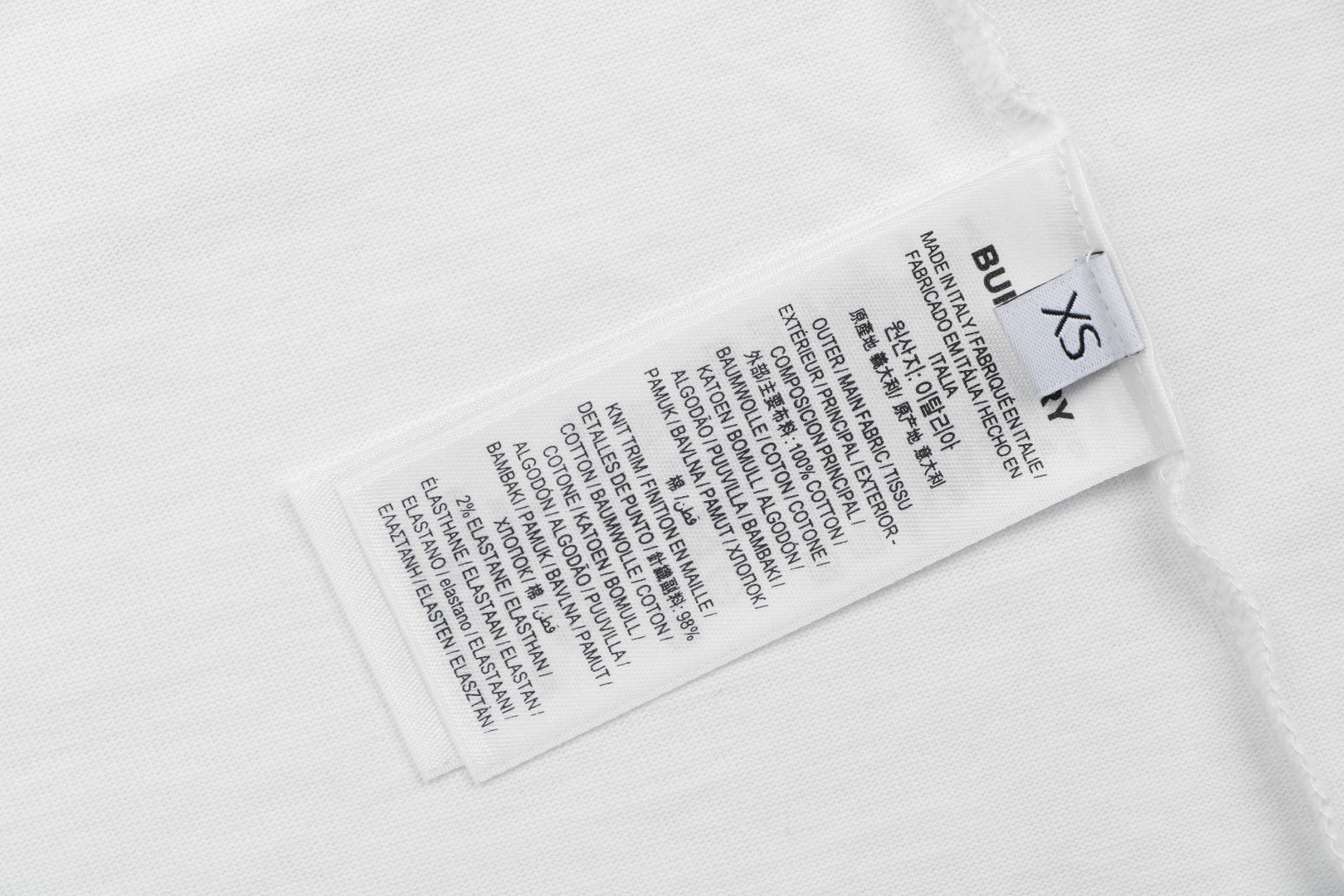 Burberry Mini Check Oval Equestrian Knight Print Tee – White