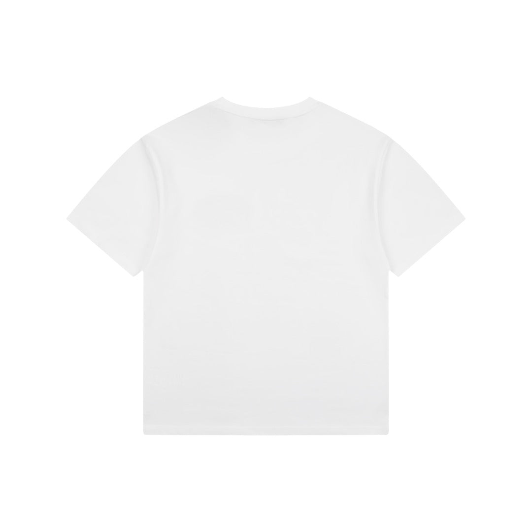 Burberry Mini Check Oval Equestrian Knight Print Tee – White