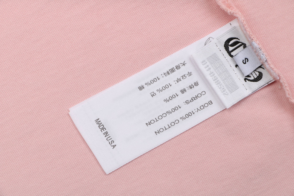 Chrome Hearts Pink Sanskrit Cross Embroidered Tee – Pink