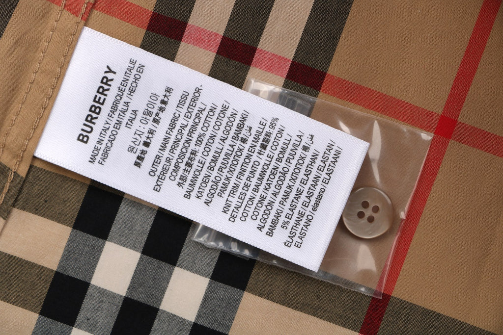 Burberry Classic Vintage Check Short Sleeve Shirt – Archive Beige