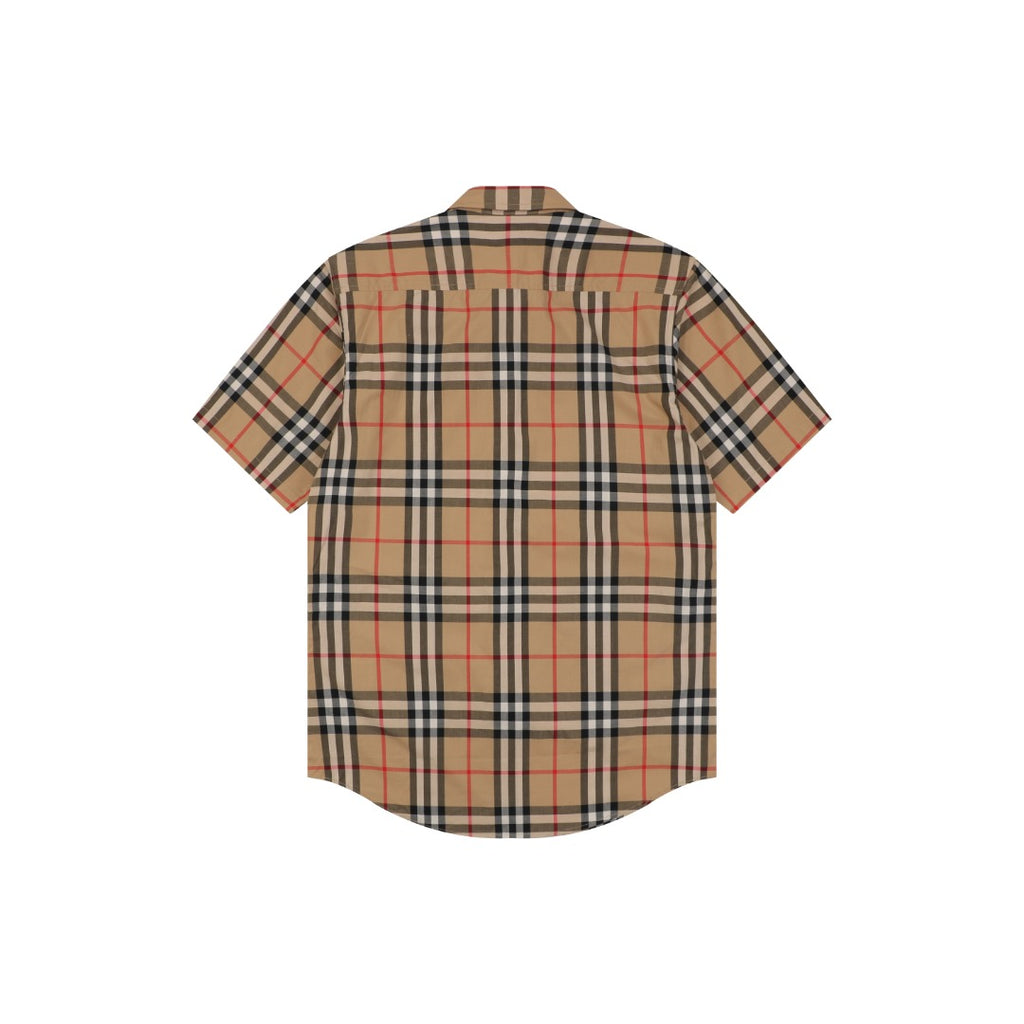 Burberry Classic Vintage Check Short Sleeve Shirt – Archive Beige