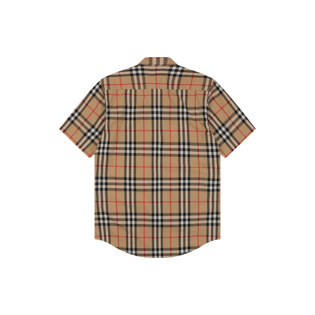 Burberry Classic Vintage Check Short Sleeve Shirt – Archive Beige