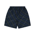 Burberry Blue Stripe Diagonal Check Nylon Shorts