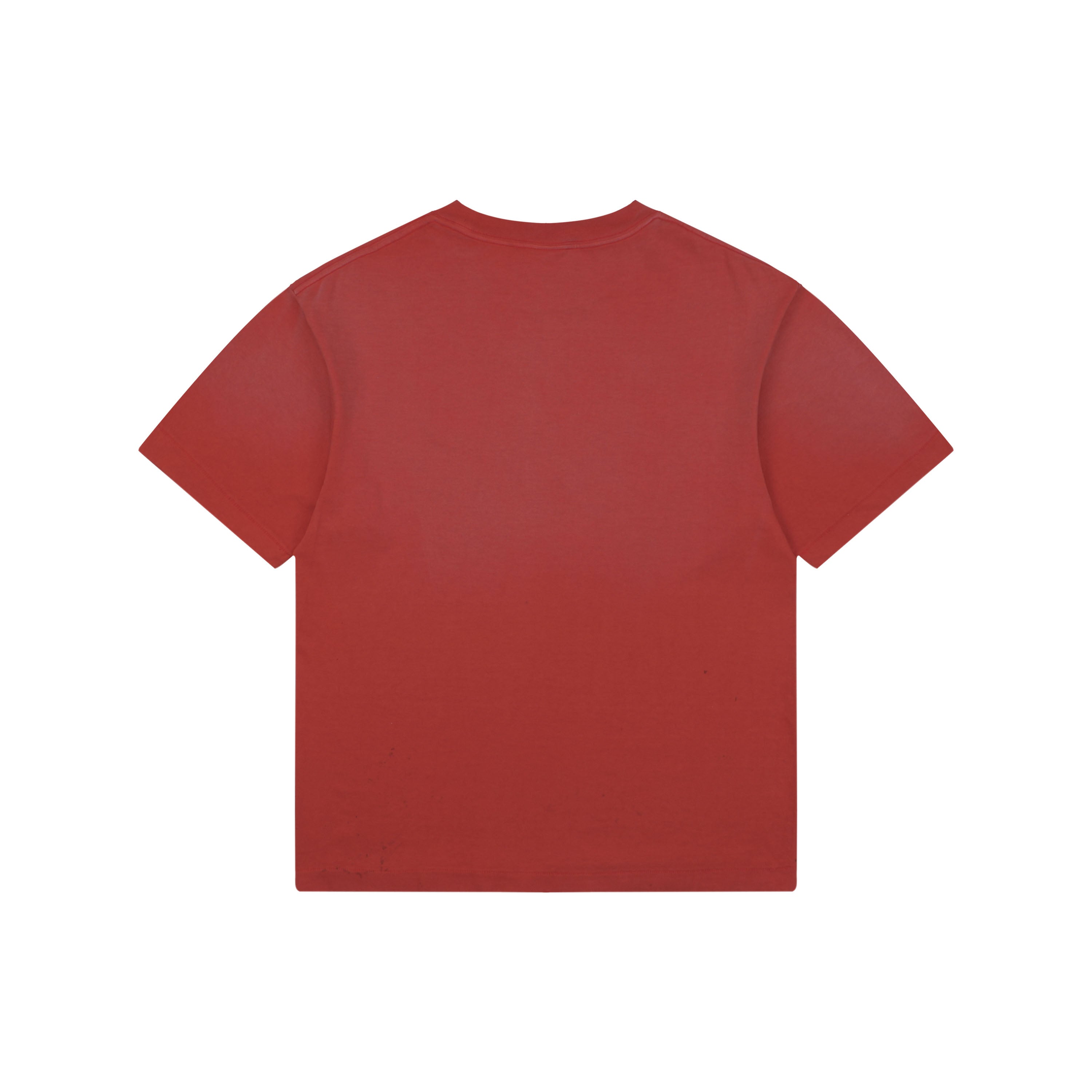 Saint Michael Thunder Cloud Lightning Letter Print Tee – Red