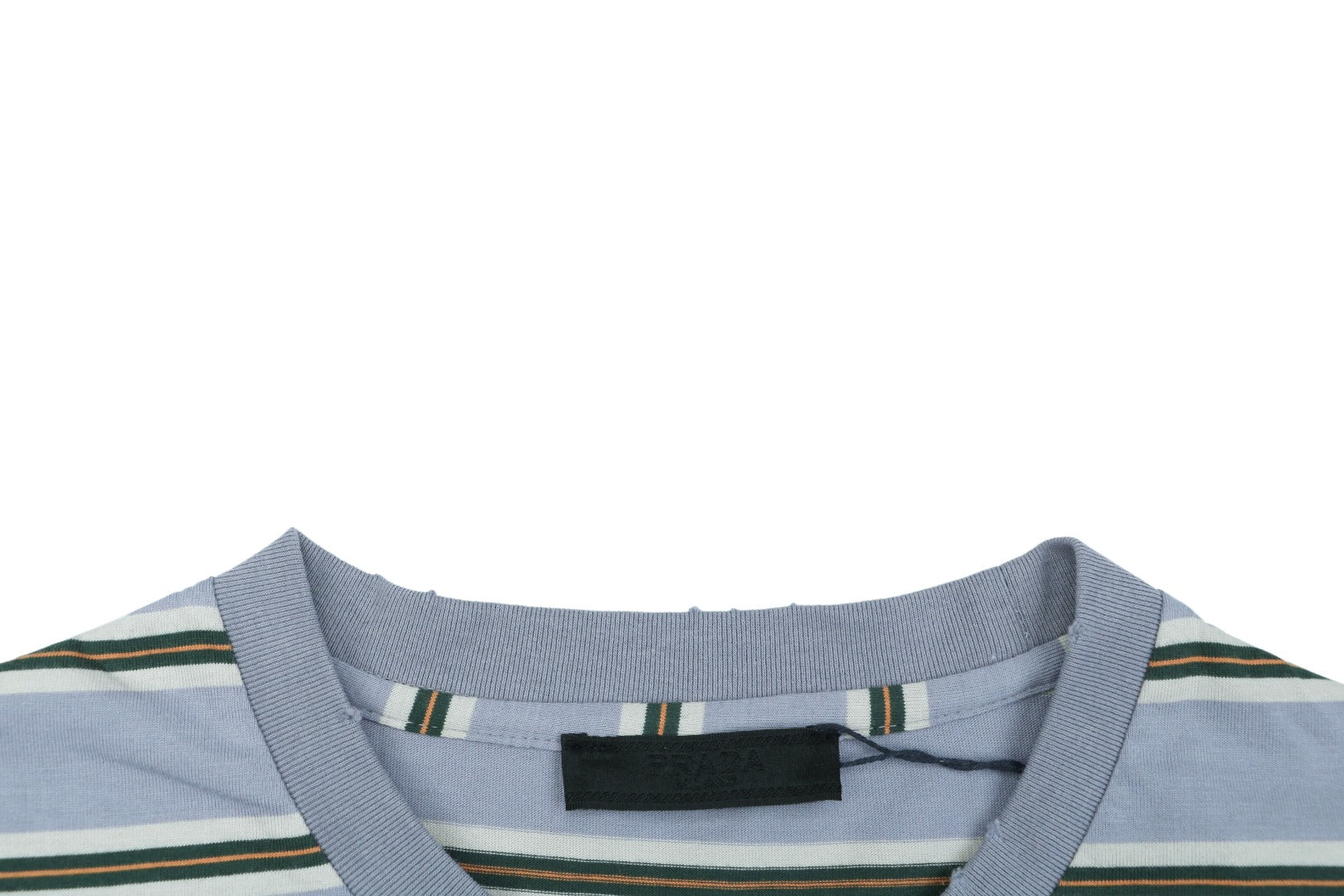 Prada Lavender Multi-Stripe Long Sleeve Tee