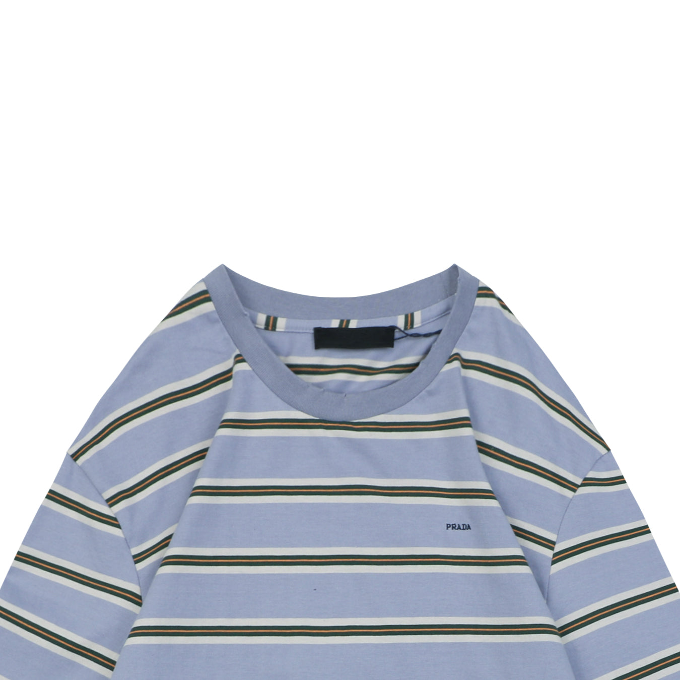 Prada Lavender Multi-Stripe Long Sleeve Tee