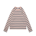 Prada Blush Pink Multi-Stripe Pocket Label Long Sleeve Tee