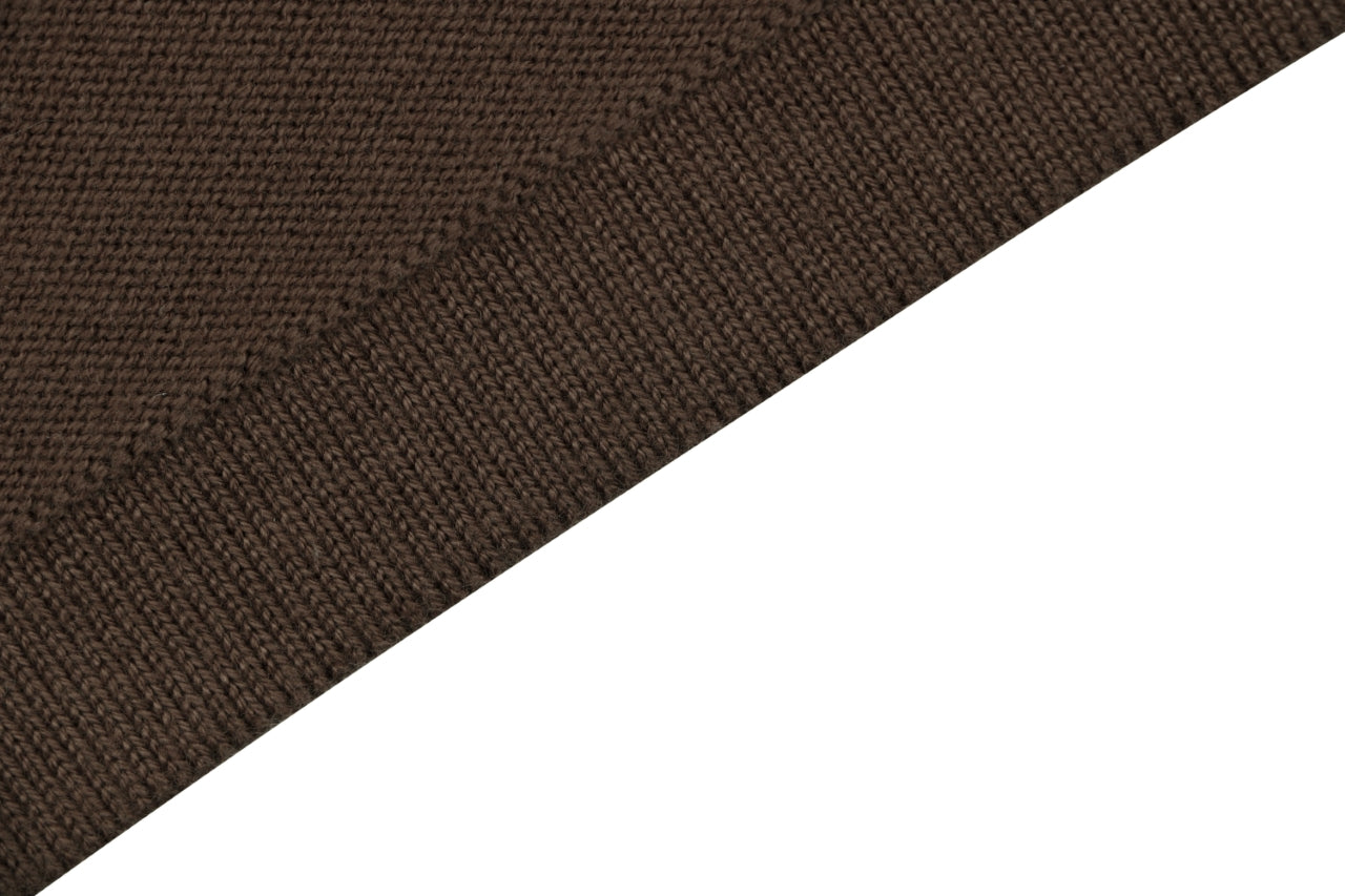 LV Monogram Leather Patch Jacquard Tee – Chocolate Brown