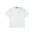 LV Monogram Leather Patch Jacquard Tee – White