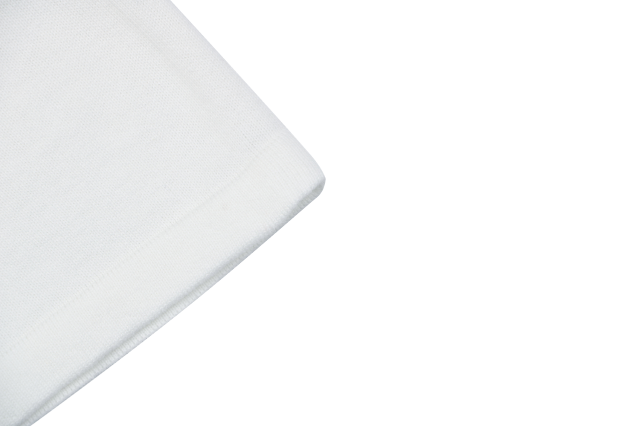 LV Monogram Leather Patch Jacquard Tee – White