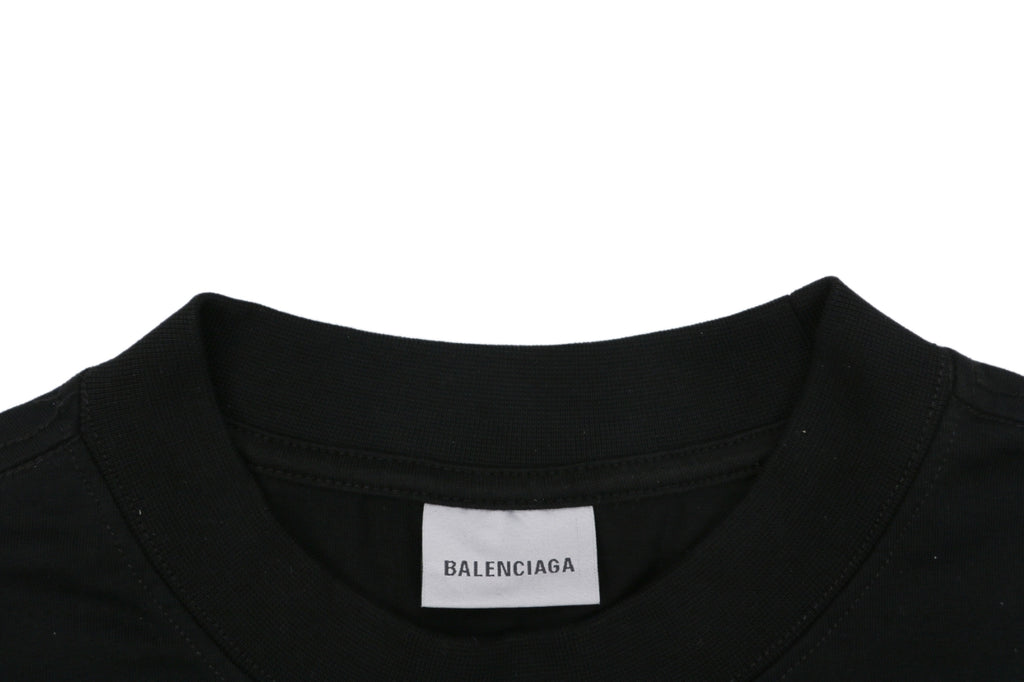 Balenciaga Couture Sunset Wave Graphic Tee – Black
