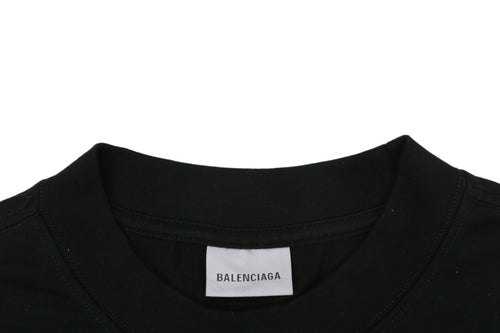 Balenciaga Couture Sunset Wave Graphic Tee – Black