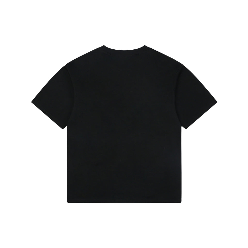Balenciaga Couture Sunset Wave Graphic Tee – Black