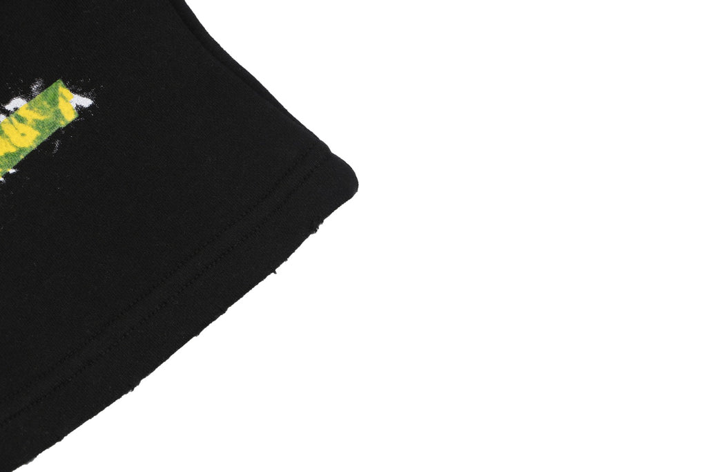 Balenciaga Tape Blurred Letter Print Shorts – Black