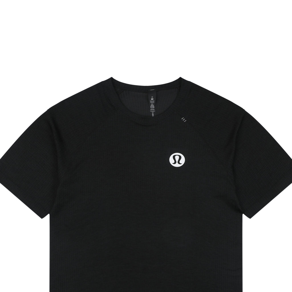 Lululemon Oversized Logo Ventilated Quick-Dry Tee – Black