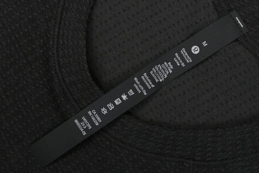 Lululemon Oversized Logo Ventilated Quick-Dry Tee – Black