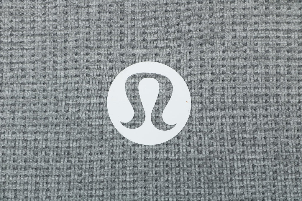 Lululemon Oversized Logo Ventilated Quick-Dry Tee – Grey