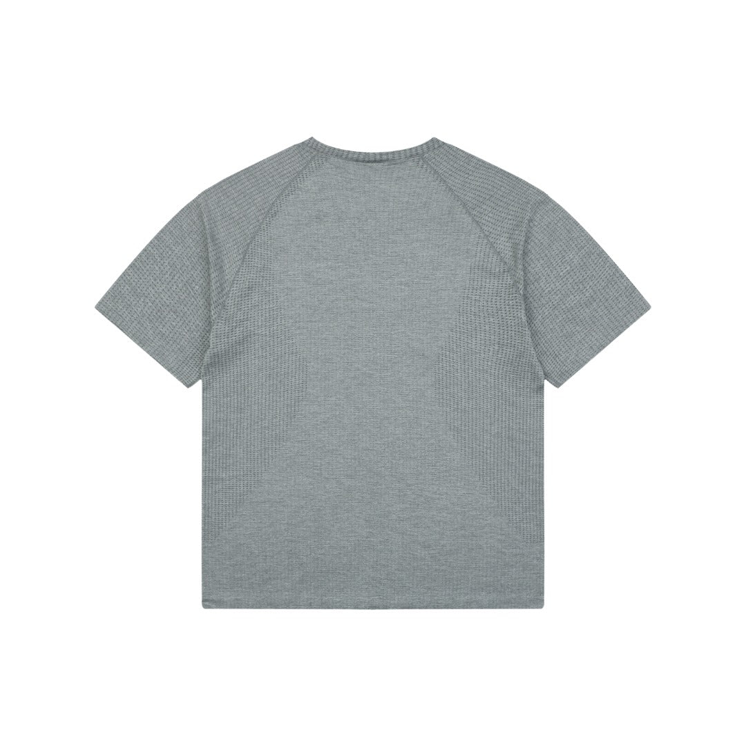 Lululemon Oversized Logo Ventilated Quick-Dry Tee – Grey