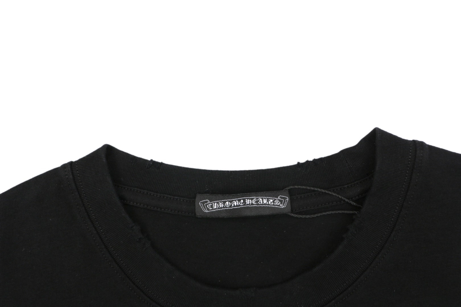 Chrome Hearts Tonal Sanskrit Appliqué Embroidered Tee – Black