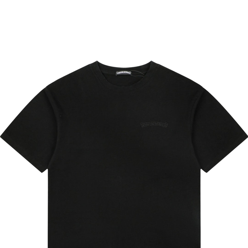 Chrome Hearts Tonal Sanskrit Appliqué Embroidered Tee – Black
