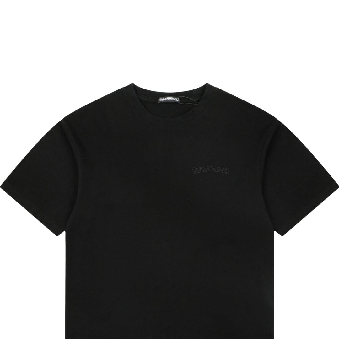 Chrome Hearts Tonal Sanskrit Appliqué Embroidered Tee – Black
