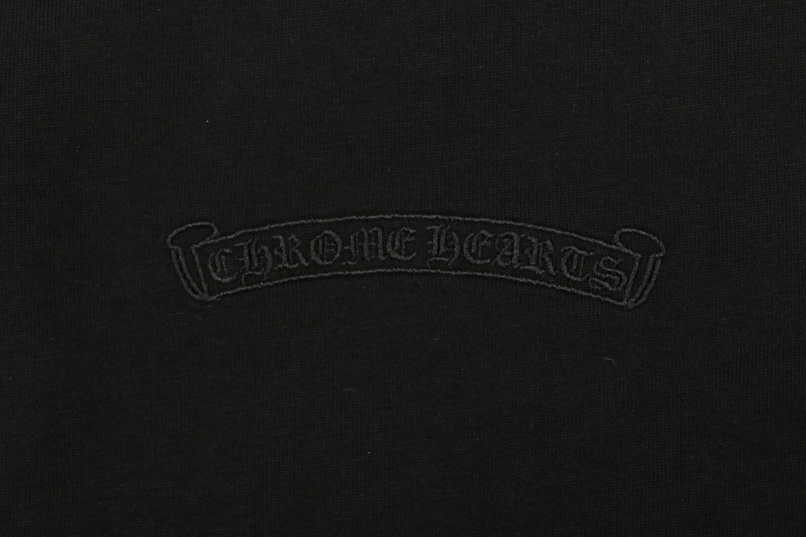 Chrome Hearts Tonal Sanskrit Appliqué Embroidered Tee – Black