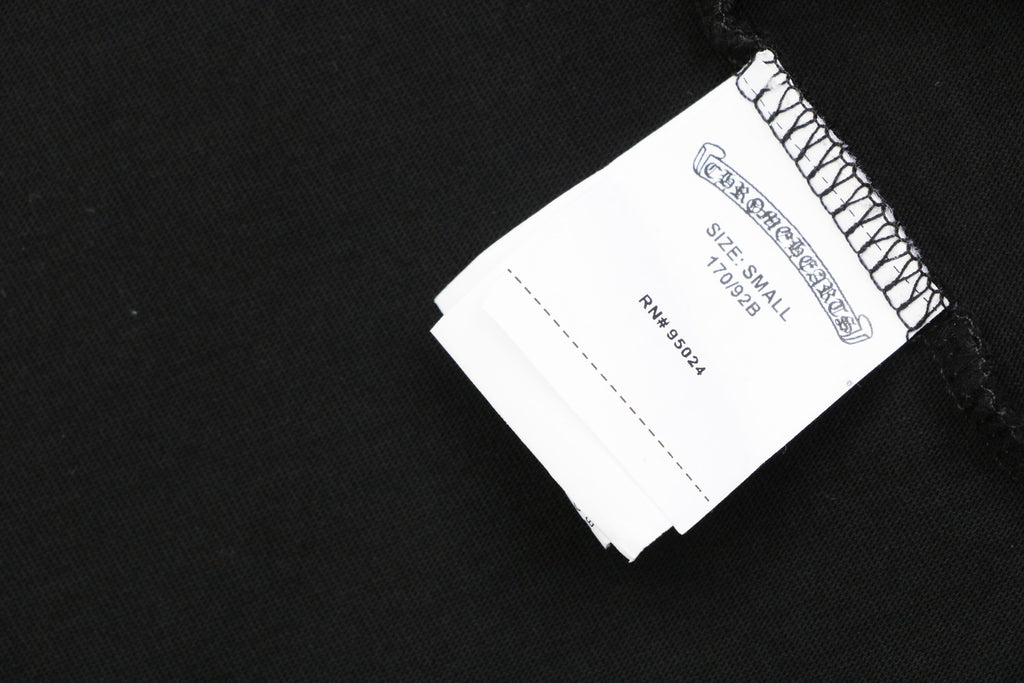 Chrome Hearts Tonal Sanskrit Appliqué Embroidered Tee – Black