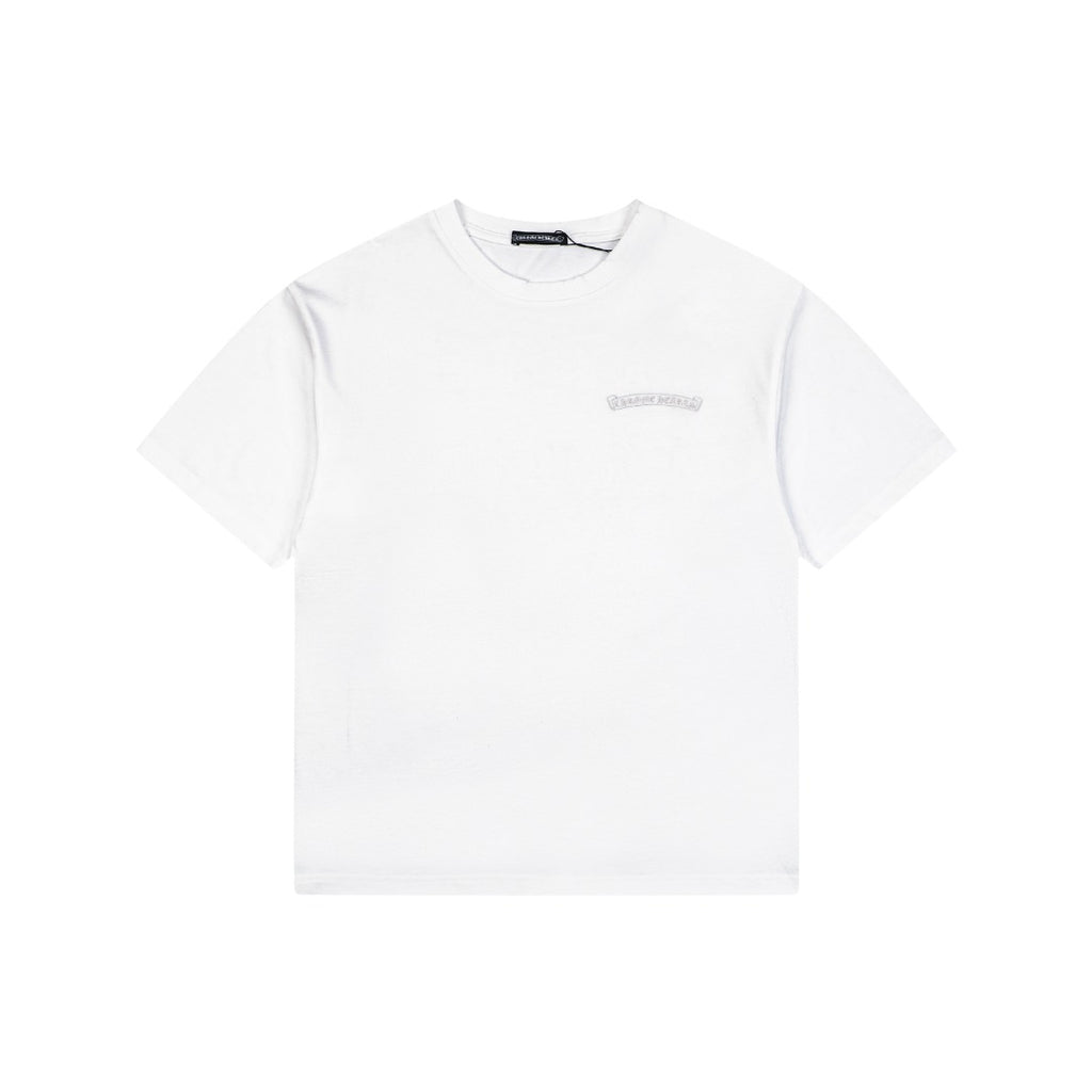 Chrome Hearts Tonal Sanskrit Appliqué Embroidered Tee – White