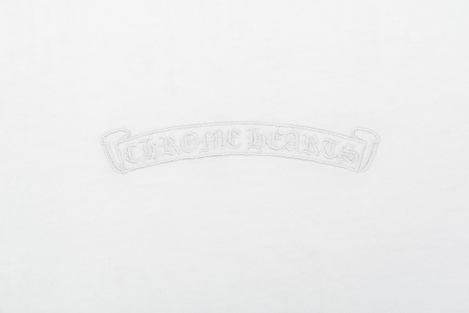Chrome Hearts Tonal Sanskrit Appliqué Embroidered Tee – White