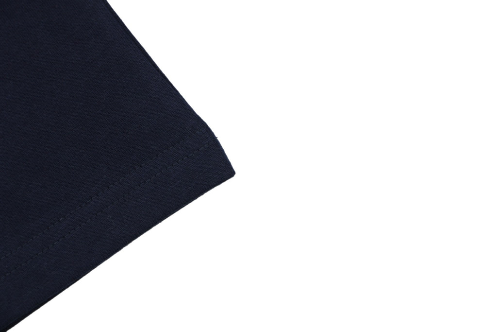 Celine Arc de Triomphe Paris Mini Logo Embroidered Tee – Navy