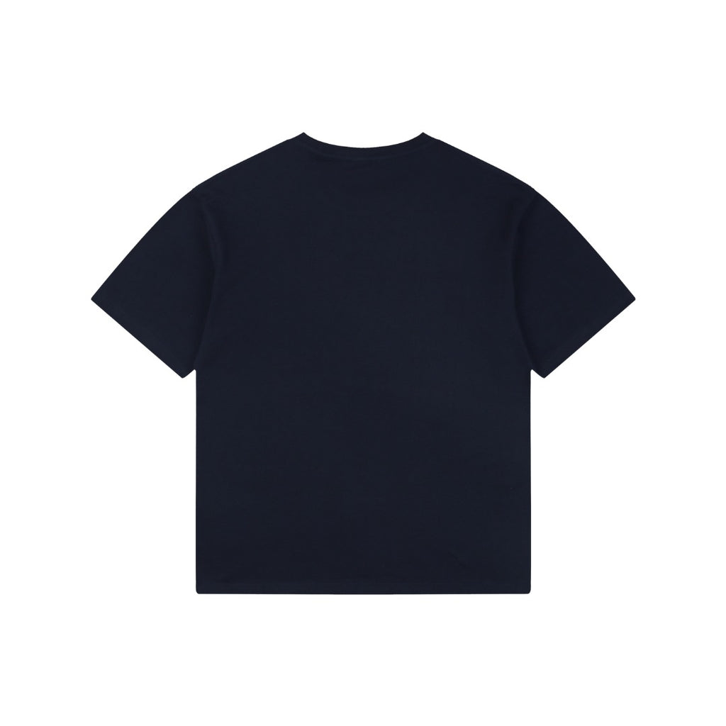 Celine Arc de Triomphe Paris Mini Logo Embroidered Tee – Navy