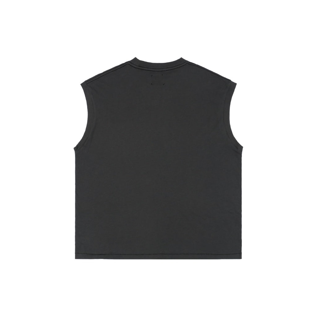 Gallery Dept. 25SS Pocket Logo Print Sleeveless Tee – Washed Black