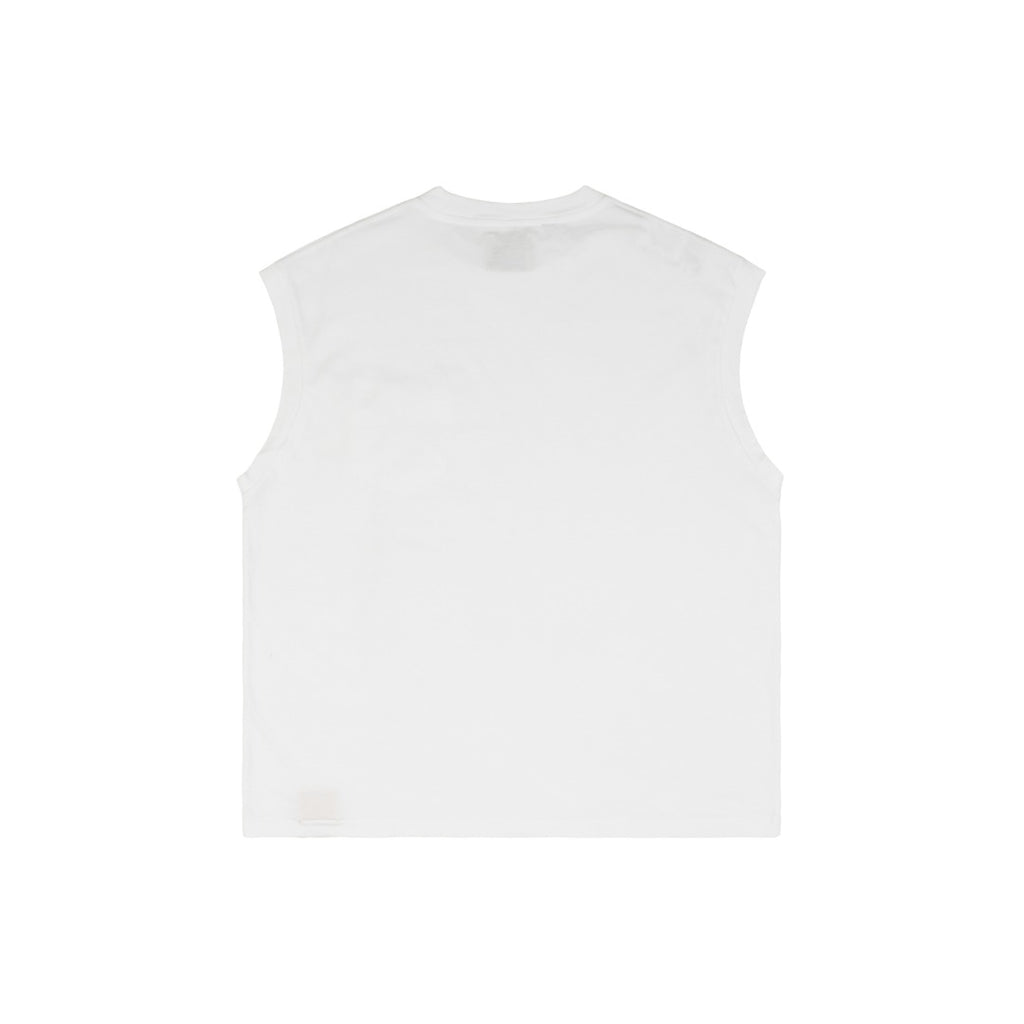 Gallery Dept. 25SS Pocket Logo Print Sleeveless Tee – White