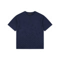 Louis Vuitton Navy Hem Tonal Monogram Jacquard Tee
