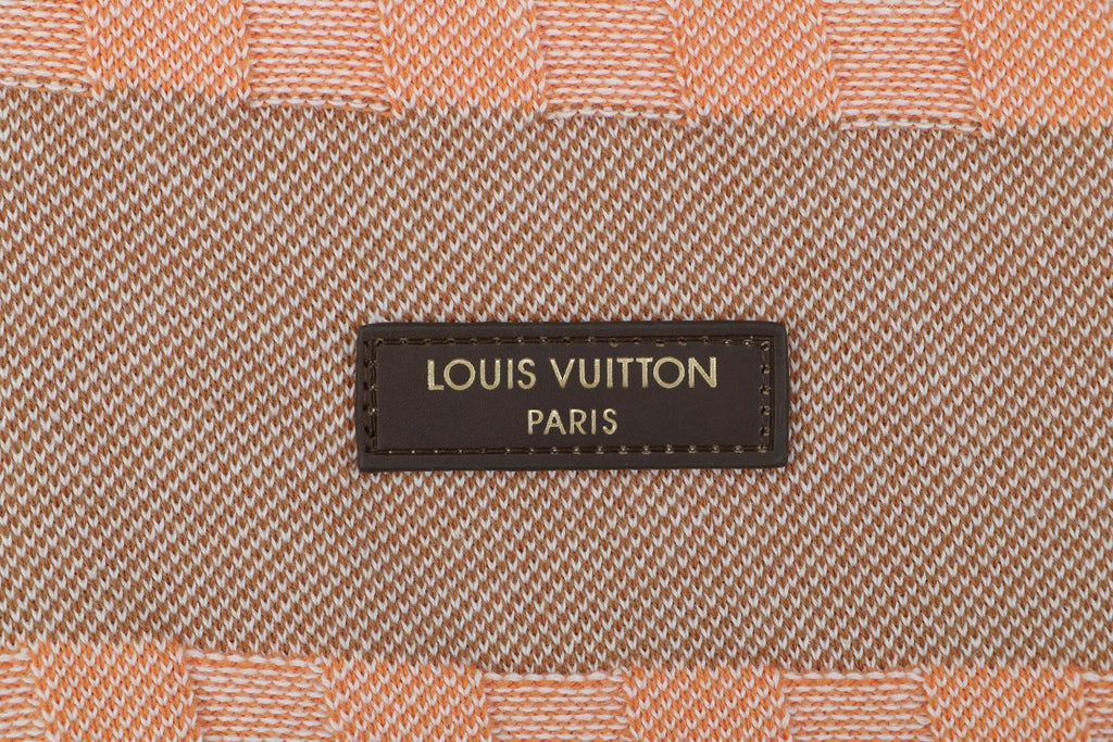 Louis Vuitton Pink Brown Checkerboard Jacquard Polo Shirt