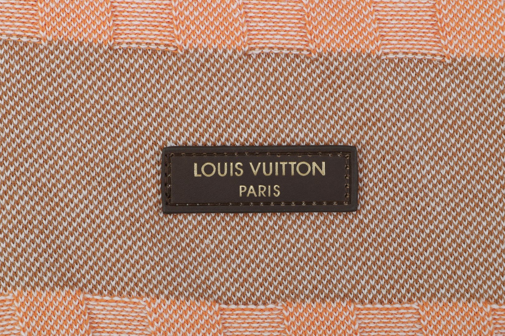 Louis Vuitton Pink Brown Checkerboard Jacquard Polo Shirt