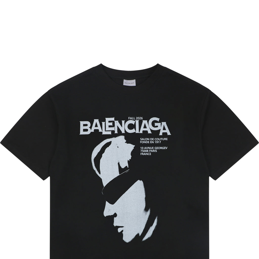 Balenciaga Fall 2016 Couture Sunglasses Portrait Graphic Tee – Black