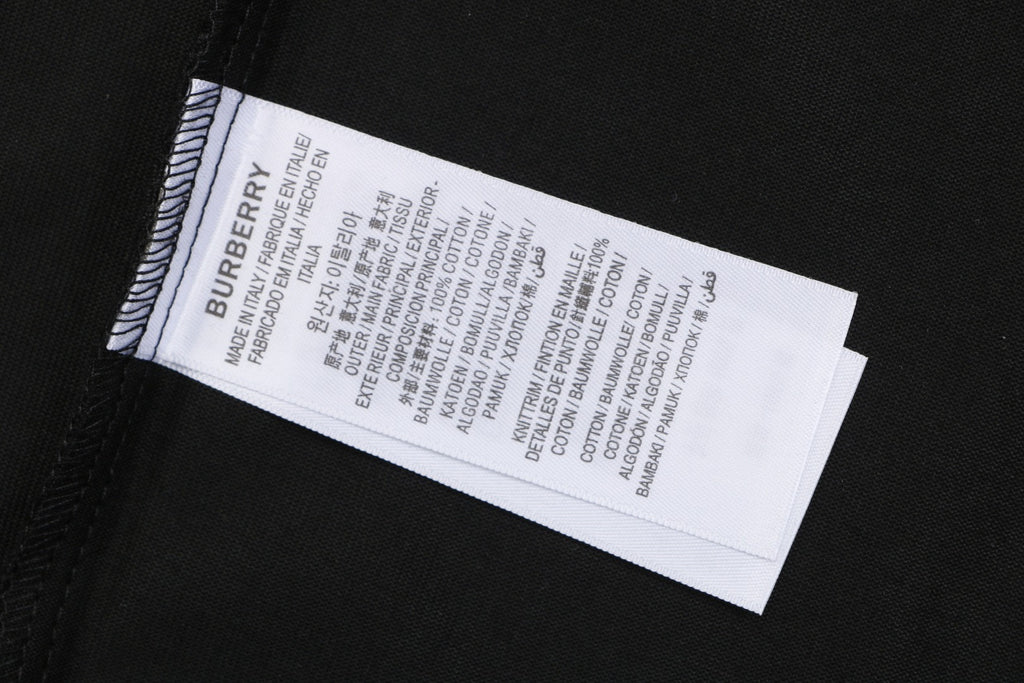 Burberry Vintage Check Patch Pocket Tee – Black