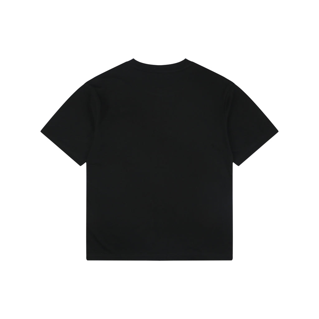 Burberry Rose Equestrian Knight Embroidered Tee – Black