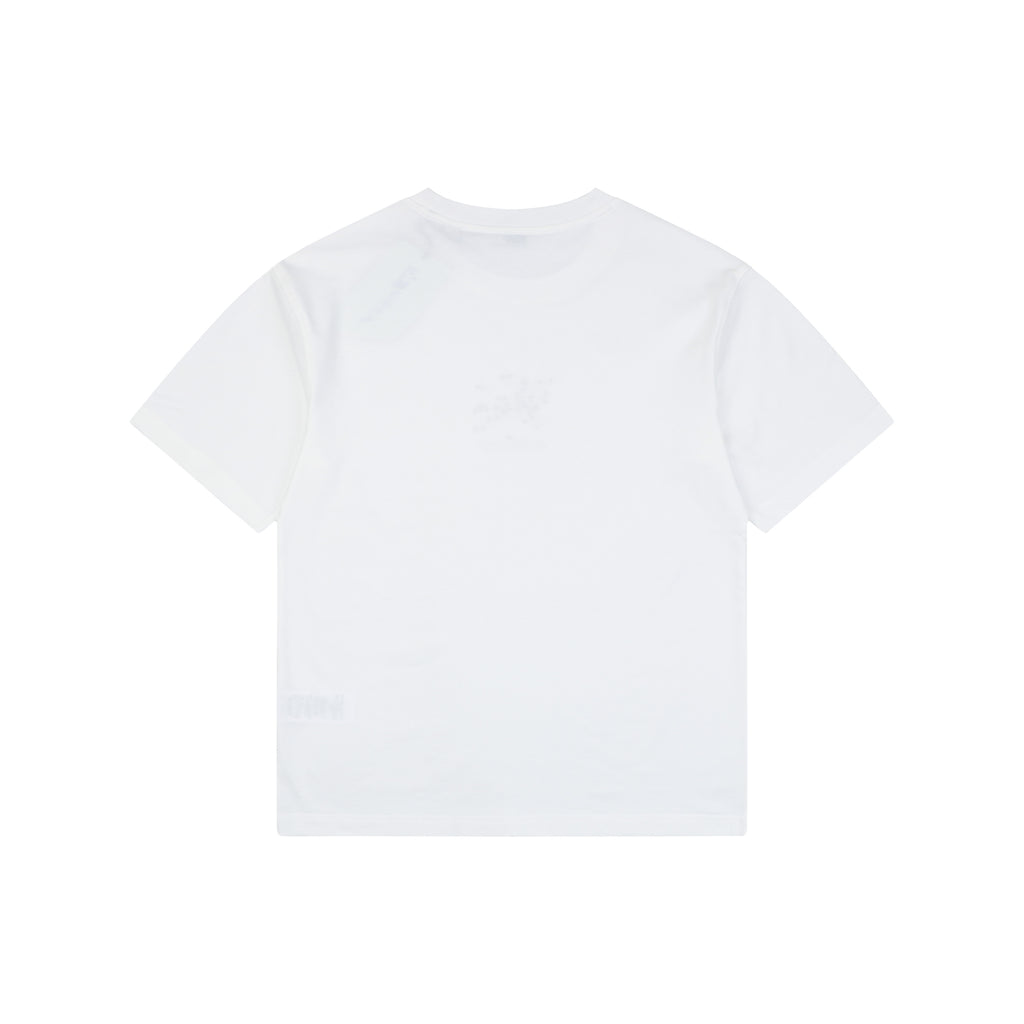 Burberry Rose Equestrian Knight Embroidered Tee – White