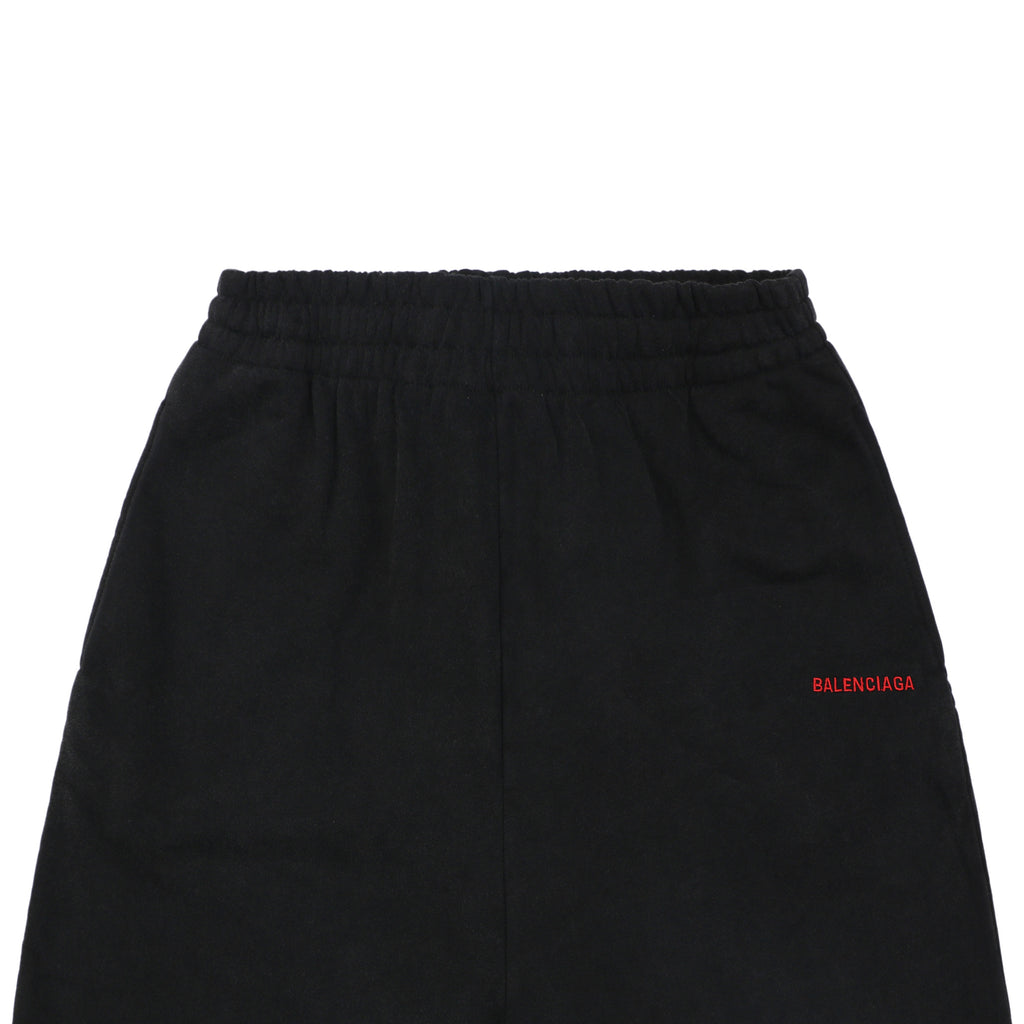 Balenciaga Mini Paris Wordmark Embroidered Shorts – Black
